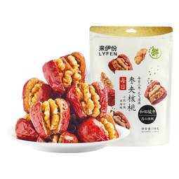 来伊份免洗新疆和田无核大枣核桃每日枣夹核桃辐照食品 【袋装】每日枣夹核桃108g*3袋 