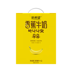 新希望香蕉牛奶 礼盒装送礼佳品200ml*12盒*2箱 7月底产(乳制品 非饮料) 200ml*12盒
