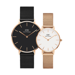 丹尼尔惠灵顿（DanielWellington）DW情侣手表一对 父亲七夕礼物纪念日礼物DW00100307+DW00100219