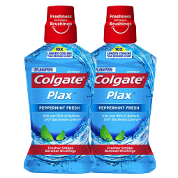 高露洁（Colgate）Plax贝齿含氟漱口水薄荷味口腔护理防蛀孕妇可用京东自营500ml*2