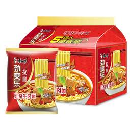 劲爽乐方便面红烧牛肉香辣牛肉葱香排骨多口味混合袋 【5袋】红烧牛肉味