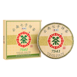 中茶茶叶云南普洱茶云南七子饼茶7541小饼茶生茶150g盒装 中华老字号