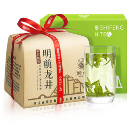 狮峰牌2025年新茶绿茶明前龙井43茶叶特级200g春茶钱塘纸包中秋礼品