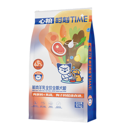 心粮时刻鲜肉羊乳无谷狗粮大中型成犬全价金毛德牧通用狗粮10kg/20斤 