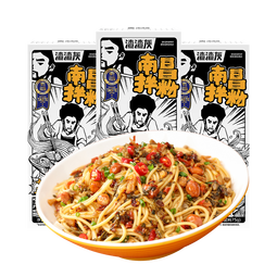 渣渣灰江西南昌拌粉米粉米线早餐夜宵网红特产方便速食懒人速食食品  南昌拌粉195g*3盒 