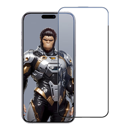 蓝猩先生适用苹果15Pro钢化膜 iPhone15pro增透降反射AR手机膜高清抗指纹保护膜曲面全胶无尘仓贴膜