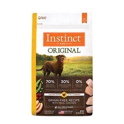 INSTINCT天然百利狗粮进口无谷鸡肉全犬通用全价金毛大型狗狗主粮 【效期26.7月】无谷鸡肉 全犬粮 4磅/1.8kg