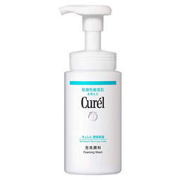 珂润（Curel）海外原装洗面奶保湿氨基酸洁颜泡沫温和清洁不刺激敏感肌男女通用 150ml