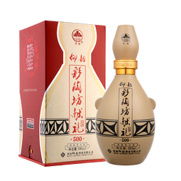 仰韶彩陶坊 献礼500 白酒 50度 500ml*1 单瓶装 纯粮食酿制 中秋送礼
