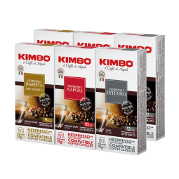 KIMBO 竞宝意大利进口咖啡胶囊意式浓缩组合Nespresso胶囊咖啡机适用 意式浓缩60粒