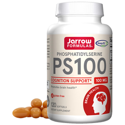 Jarrow Formulas PS100磷脂酰丝氨酸软胶囊 增强记忆力 100mg 120粒
