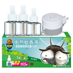超威电热蚊香液基孔肯雅热非无香驱蚊液灭蚊防蚊液补充液3瓶1加热器