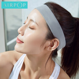 AIRPOP运动吸汗带头带男女通用网球篮球护额头箍跑步头巾导汗带擦汗健身 【灰色】透气吸汗+时尚美观 