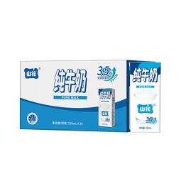 山花纯牛奶250mlx16盒礼盒装全脂营养优质乳蛋白中秋送礼