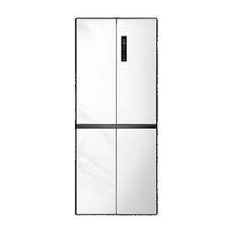 TCL 409升十字对开四开门白色冰箱 一级变频 离子杀菌除味 风冷无霜 33分贝低音 家用电冰箱 以旧换新 R409V3-U 象牙白 