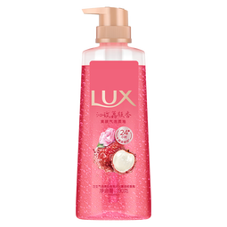 力士（LUX）气泡爽肤香氛沐浴露沁玫荔枝香390g清爽
