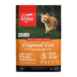 Orijen猫粮鸡肉幼成猫全价猫粮无谷低敏进口天然粮猫干粮 5.4kg【效期26/4起】