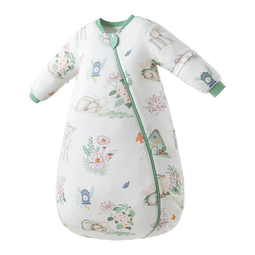 贝肽斯婴儿恒温睡袋宝宝1-3岁秋春秋儿童防踢被子保暖分腿式防惊跳睡袋 海之微笑【春秋双层 20-26°】 S码【适合身高55-70cm】建议年龄0-9个月 