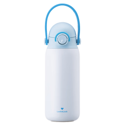 乐扣乐扣（LOCK&LOCK）儿童保温杯水杯直饮学生带提环便携水壶316L不锈钢蓝色360ML