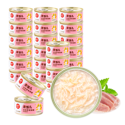 顽皮（Wanpy）鸡肉莓果猫罐头80g*24罐（汤汁型）猫咪零食湿粮 happy100果饭儿