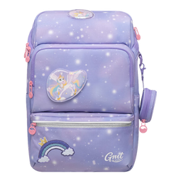 Gmt for kids书包小学生男女儿童超轻减负护脊书包大容量双肩包背包1-3-4年级 【 23L容量】1-4年级-星云紫