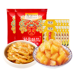 乌江乌江微辣/清淡榨菜30g*10袋*2+脆口榨菜芯22g*10袋 开味佐餐咸菜 微辣榨菜丝30g*20袋+脆口22g*10