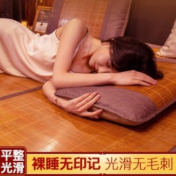 席师傅凉席1.5x2米竹席家用夏季裸睡宿舍学生双面可折叠1.8x2米空调席子 本竹碳化席【无枕套】 180X200CM【双面可用】 