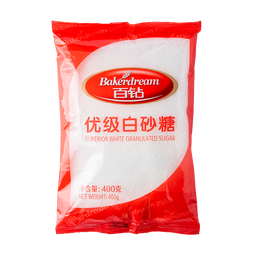 百钻白糖白砂糖家用冲饮咖啡厨房烹饪调味做蛋糕材料烘焙原料 白砂糖 400g*1袋