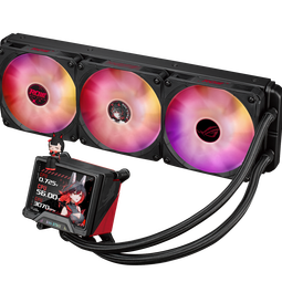 华硕ROG STRIX RO姬360ARGB LCD一体式CPU水冷散热器 高清3.5英寸屏幕/高性能水泵/预装风扇/RO姬定制 