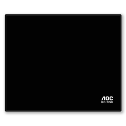 AOC电竞游戏鼠标垫中小号300*250*4mm加厚锁边办公键盘电脑书桌垫 黑色细面 M300 速度版