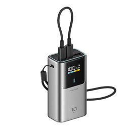 CUKTECH酷态科【3C认证可上飞机】10号超级电能棒mini10000毫安充电宝55W快充自带线适用苹果17/小米/华为