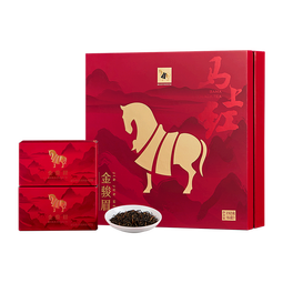 八马茶业 武夷红茶 金骏眉/正山小种 中秋送礼茶叶 礼盒装192g 送试茶礼袋 【马上红360】特级金骏眉