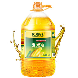 长寿花玉米油物理压榨一级非转基因食用油烘培油 5L*1桶 