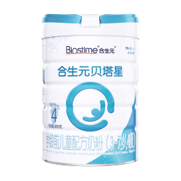 合生元（BIOSTIME）贝塔星 学龄前儿童奶粉 4段(3岁或以上) 消化吸收DHA 800克