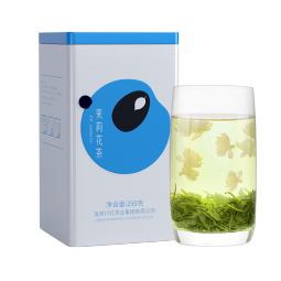 林湖飘雪【详情页领优惠券】茉莉花茶250g飘雪花毛峰浓香型四川茶叶自己喝 【老客推荐】250g*2盒