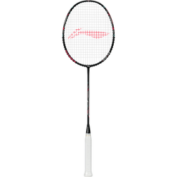 李宁（LI-NING）羽毛球拍雷霆小钢炮全碳素进攻型超轻高磅单拍黑色4U 已穿线