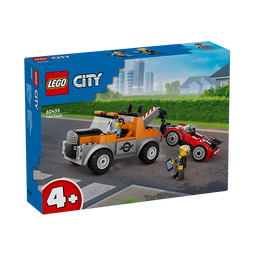 乐高（LEGO）积木拼装城市系列60435 救援拖车与跑车男孩儿童玩具中秋节礼物