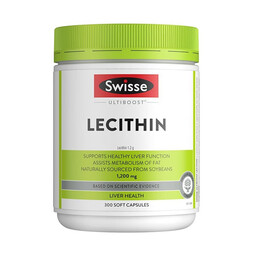 Swisse斯维诗 大豆卵磷脂胶囊300粒 呵护肝脏 维持中老年健康 澳洲进口 大豆卵磷脂胶囊1200mg 300粒/瓶