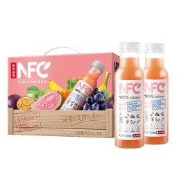农夫山泉100%纯果汁NFC番石榴(芭乐)混合汁300ml*10瓶中秋礼盒鲜果饮料
