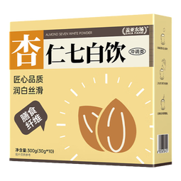 盖亚农场杏仁七白饮300g山药莲子百合冲饮 即食早餐 五谷杂粮 营养代餐粉 杏仁七白饮300g