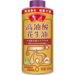 鲁花 【直销】高油酸花生油380ml*1（铁桶） 食用油粮油5S物理压榨 