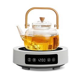荣事达（Royalstar）电陶炉办公室小型煮茶壶煮茶器泡茶煮茶烧水壶电磁炉家用电茶炉泡茶壶 白色陶炉【智能定时+6档火力】