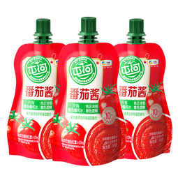 屯河新疆内蒙番茄酱小包100g零添加剂西红柿酱挤挤装便携使用袋装   100g*3袋