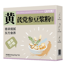 盖亚农场黄芪党参豆浆粉300g营养早餐 速溶冲饮  饱腹感强 原材谷物豆浆粉 黄芪党参豆浆粉300g--24年11月产