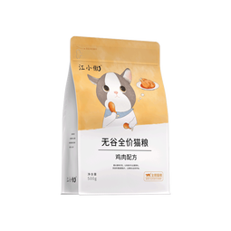 江小傲鸡肉配方猫粮天然全价营养全期无谷成猫幼猫冻干全阶段通用型猫粮 1.5kg 盒装（1斤装3包）
