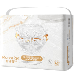 酷安奇 COOANGE透恒呼吸白睡莲婴儿拉拉裤L码30片（9-14kg）尿不湿透气干爽【品牌直供 安心品质】
