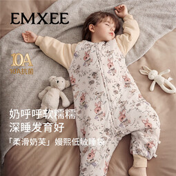 嫚熙（EMXEE）婴儿睡袋宝宝奶芙分腿睡袋儿童恒温防踢被 适暖款【恒温棉+天竹纤维】狐之絮语 建议18-24℃ 73码【建议身高66-73cm】