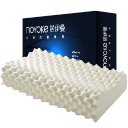 诺伊曼（noyoke）枕头乳胶深度睡觉眠橡胶成人枕头泰国进口护枕颈整头颈椎枕专用 大颗粒58*36*12-10cm 一对
