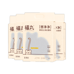 福丸自然空气玉米豆腐猫砂结团除臭抑菌低尘幼猫适用可冲厕所 玉米豆腐猫砂2.5kg*4