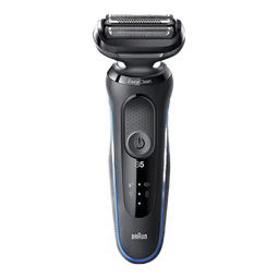 博朗（BRAUN）电动剃须刀5系往复式便携款刮胡刀整机德国原装进口送老公男朋友爸爸 水洗干湿两用 【高配鬓角修剪器】51-M1200S 蓝色